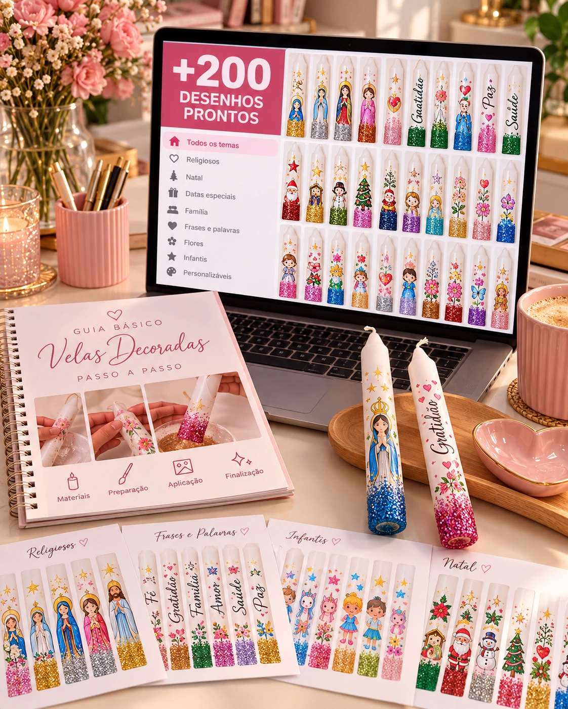 Kit Essencial — velas e artes